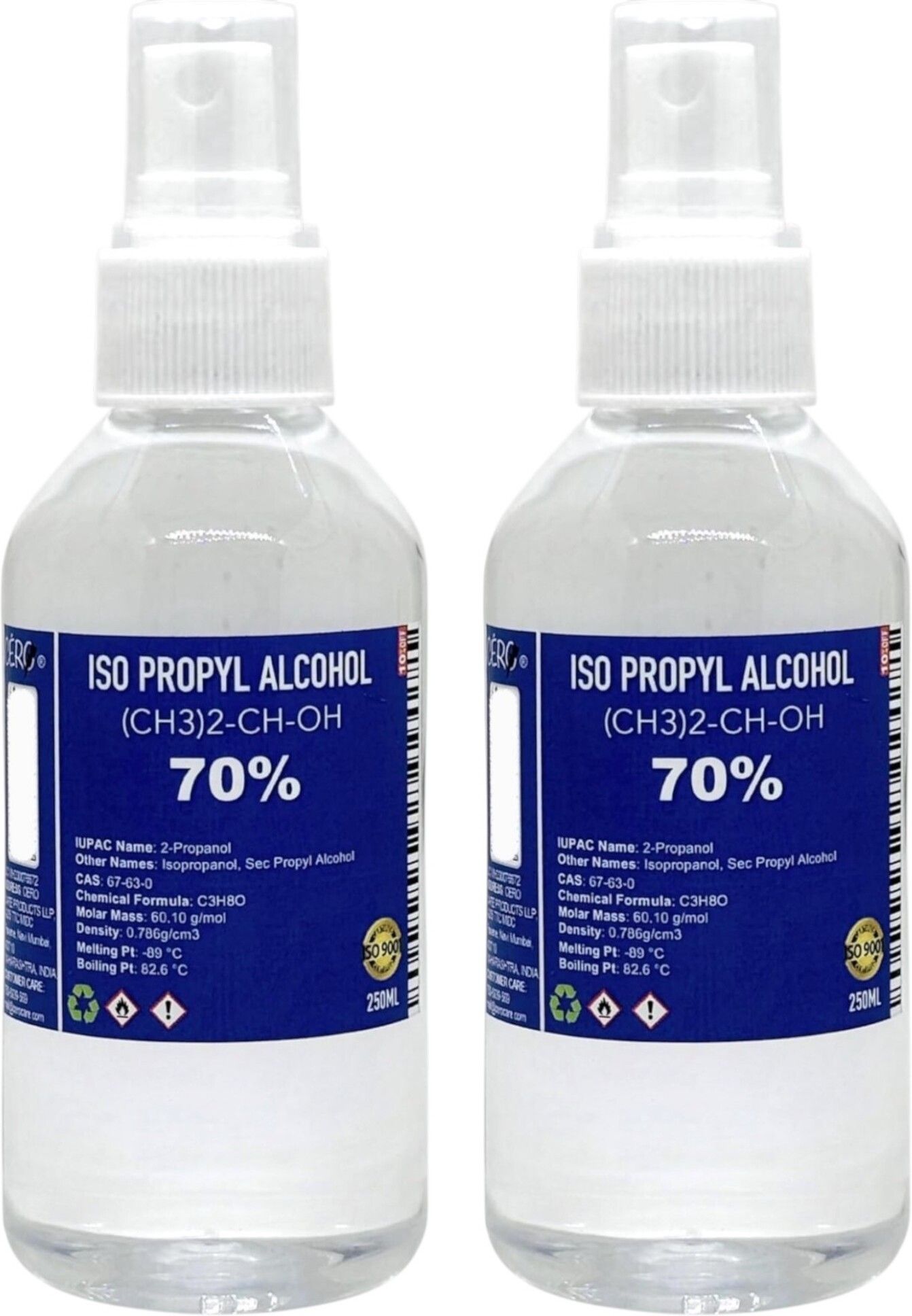 CERO ® ISOPROPYL ALCOHOL 70% Pure [(CH3)2-CH-OH] CAS: 67-63-0 (250mlx2) for Computers, Laptops, Laptops-image-45