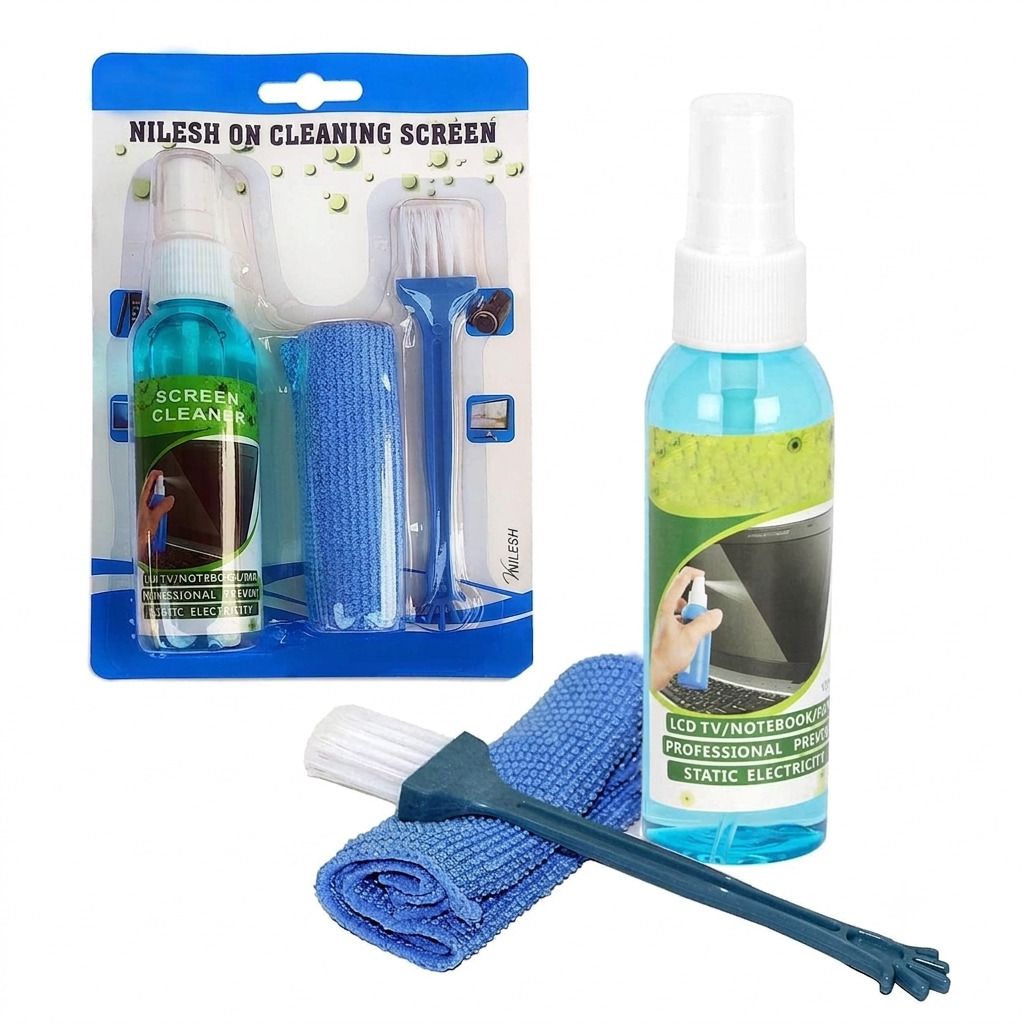 Nilesh Gadget Screen Cleaner Liquid Spray with Anti-Static Protection for Laptops, Computers, Mobiles-picture-29