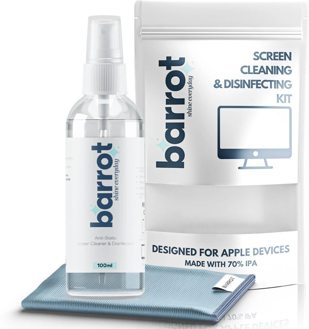 BARROT Screen Cleaning & Disinfecting Kit|Made with 70% IPA| Designed For Apple Devices for Computers, Laptops, Mobiles