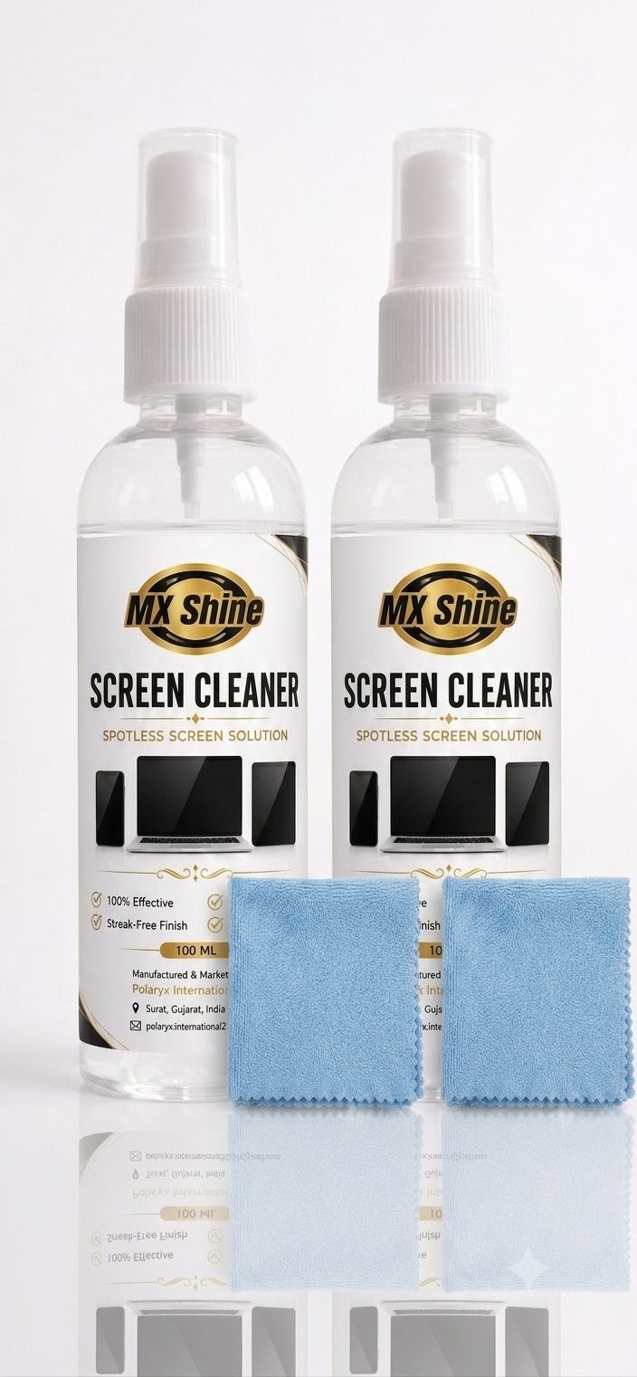 MX Shine Screen Cleaner Kit 100 ml Pack of 2 for Computers, Gaming, Laptops, Mobiles-picture-35