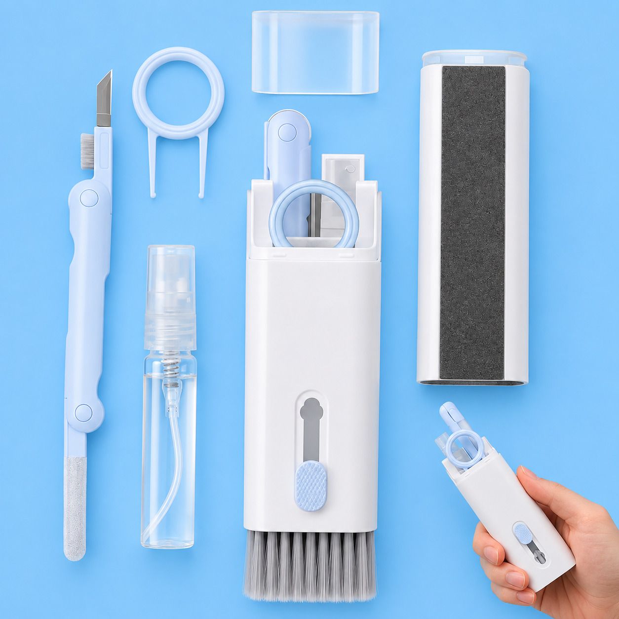 SEKOY 7 in 1 Electronic Cleaner Kit, Keyboard Cleaner Kit with Brush for Computers, Gaming, Laptops, Mobiles-image-38