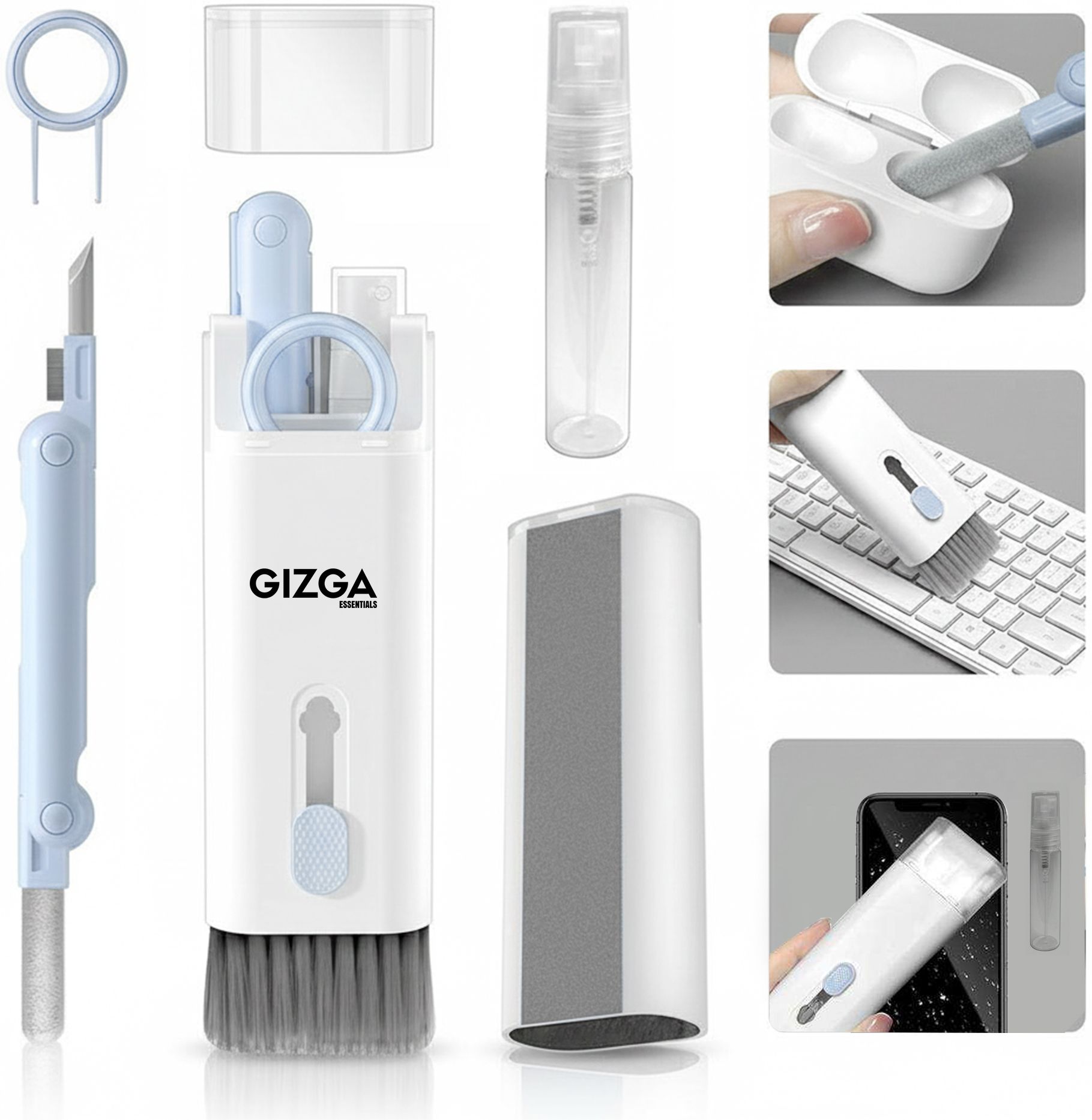 Gizga Essentials Multifunctional 7 in 1 Electronic Cleaner Kit for Computers, Gaming, Laptops, Mobiles-picture-22