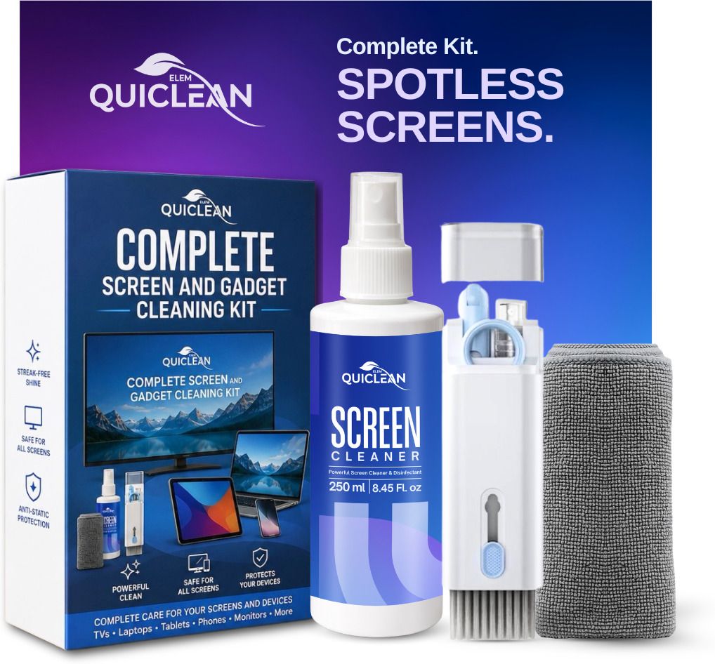 QUICLEAN Laptop Screen Cleaner 7-in 1 Kit Removes fingerprints & dust Leaves no residue for Computers, Laptops, Mobiles, Gaming-picture-13