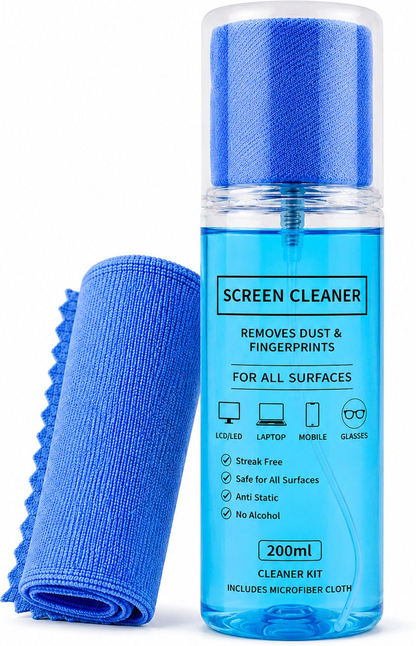Siyara 200 ml Screen Cleaner Kit With Microfiber Cloth for Computers, Gaming, Laptops, Mobiles-image-12