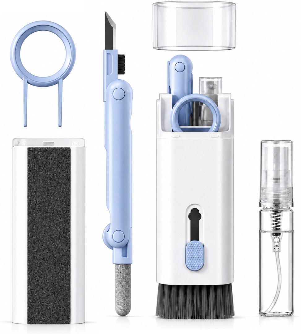 FITRIC 7 in 1 Digital Cleaning Kit for Laptop Mobile Keyboard Earbuds Camera PC Combo Set-picture-23