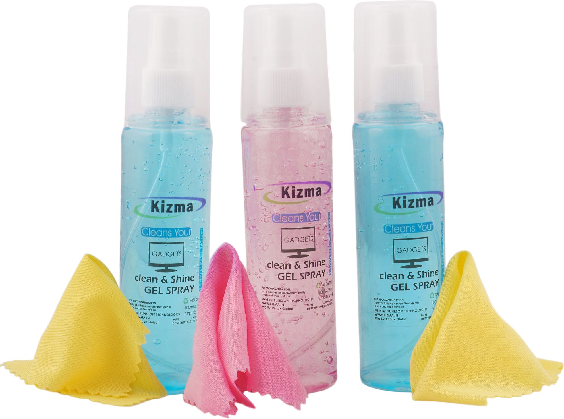 shyama screen cleaning gel pack of 3 with cotton best for all kind of display items for computers, gaming, laptops, mobiles