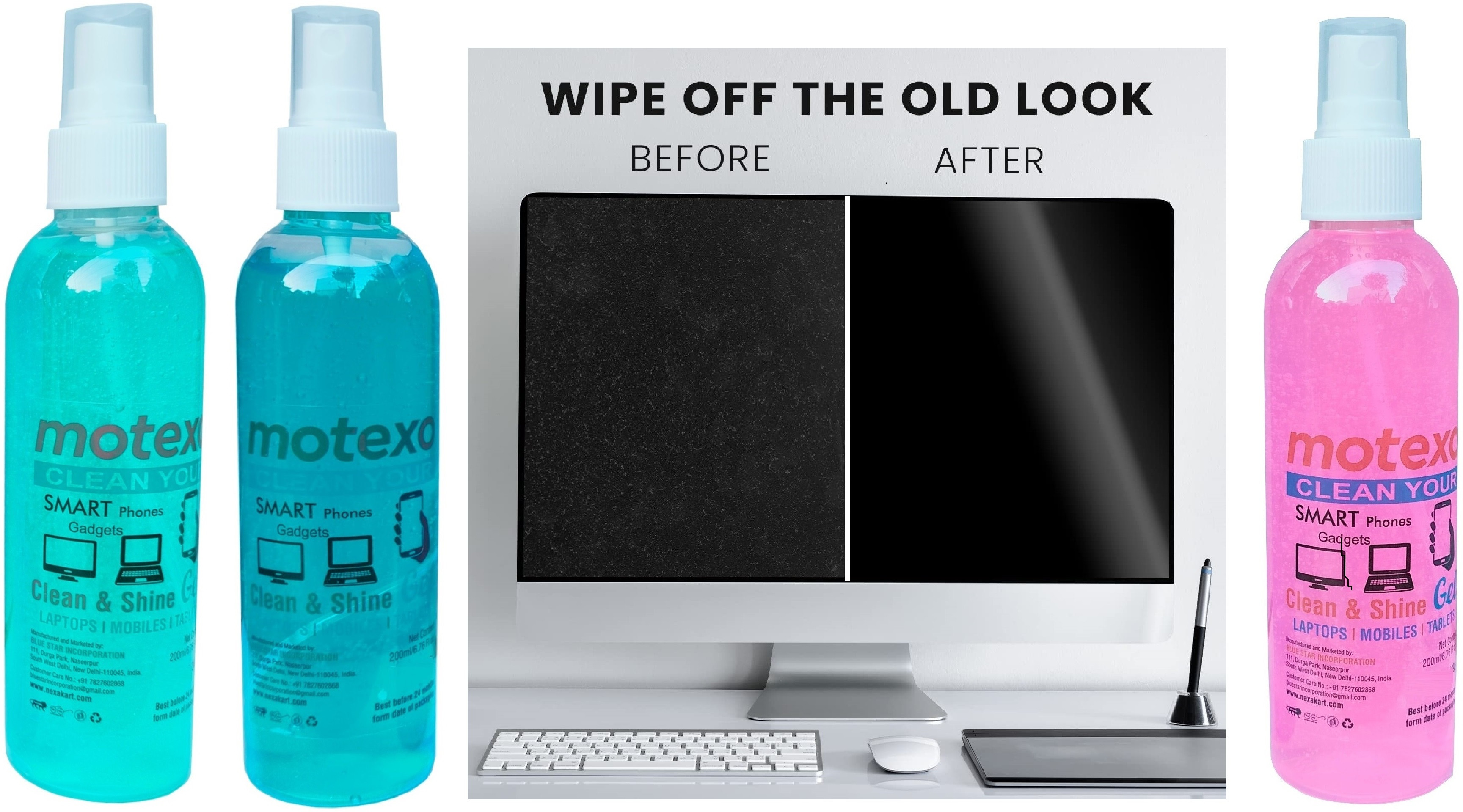 MOTEXO Computer display cleaner kit for Gaming, Laptops, Mobiles, Computers image 1