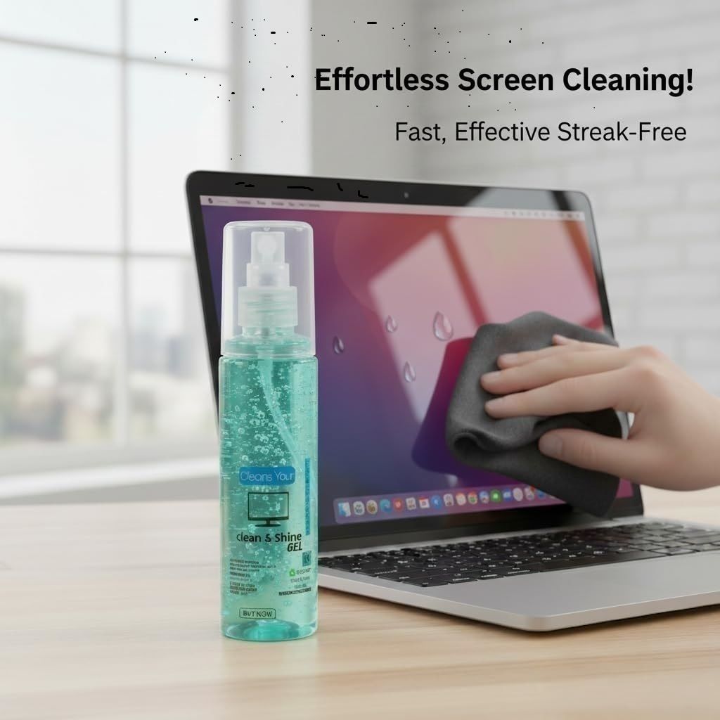 WipeRight Screen Cleaning Spray Gel with Microfiber Cloth for Laptop Mobile TV Monitor for Computers, Mobiles, Laptops-image-24