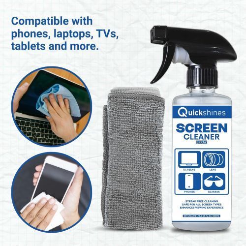 Quickshines Multi-Surface Screen & Lens Cleaner for Computers, Gaming, Laptops, Mobiles-image-35