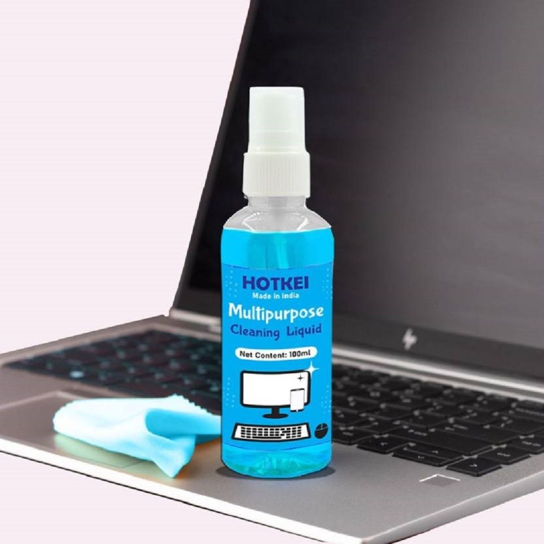 HOTKEI 100ml Scented Laptop LED LCD TV PC Monitor Smart Phone Screen Cleaner Kit for Laptops, Computers, Mobiles, Gaming-image-26
