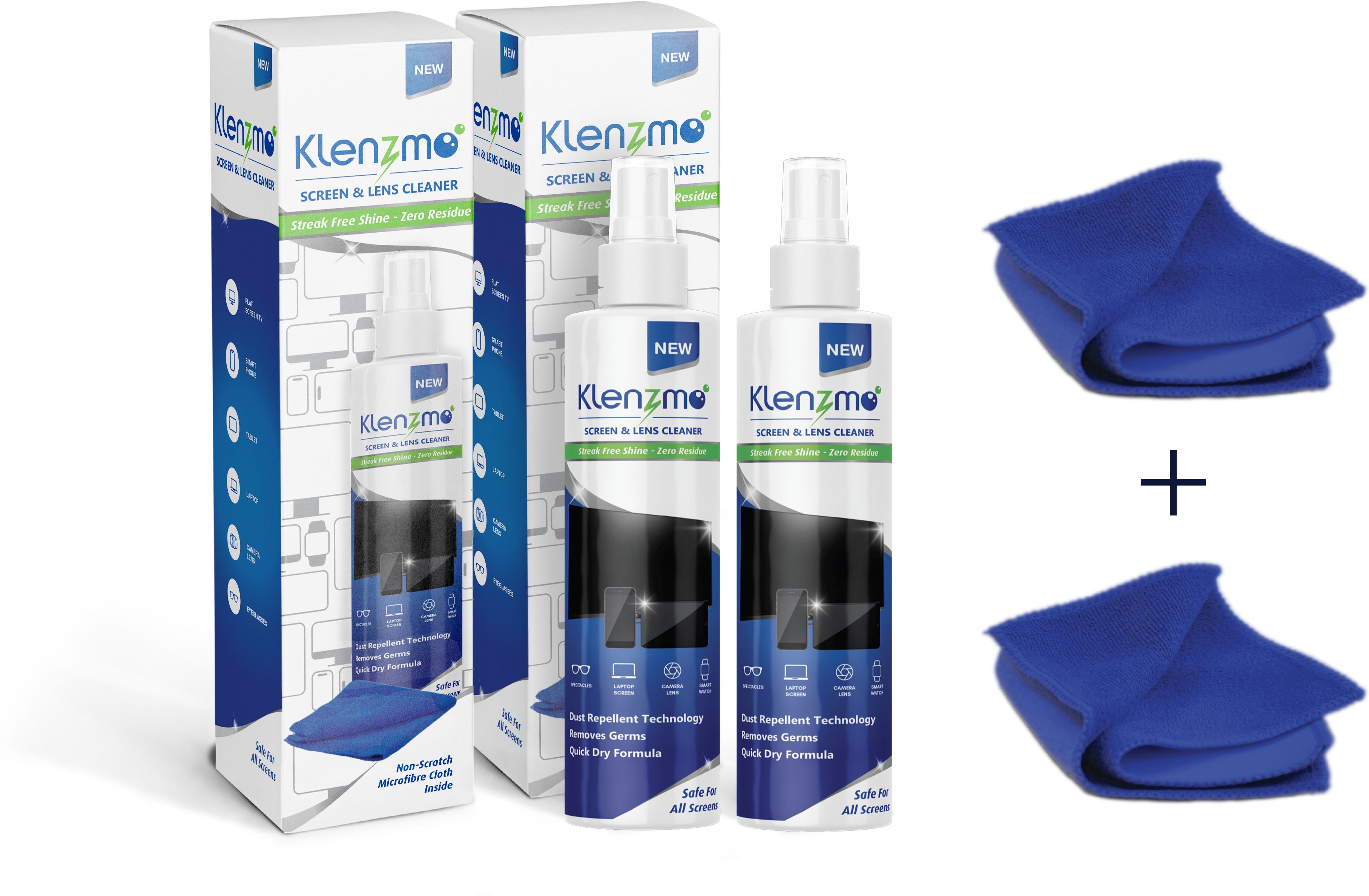 Klenzmo Screen Cleaner Pack of 2 suitable for TV, Laptops, Mobiles for Computers, Gaming, Laptops, Mobiles-picture-13