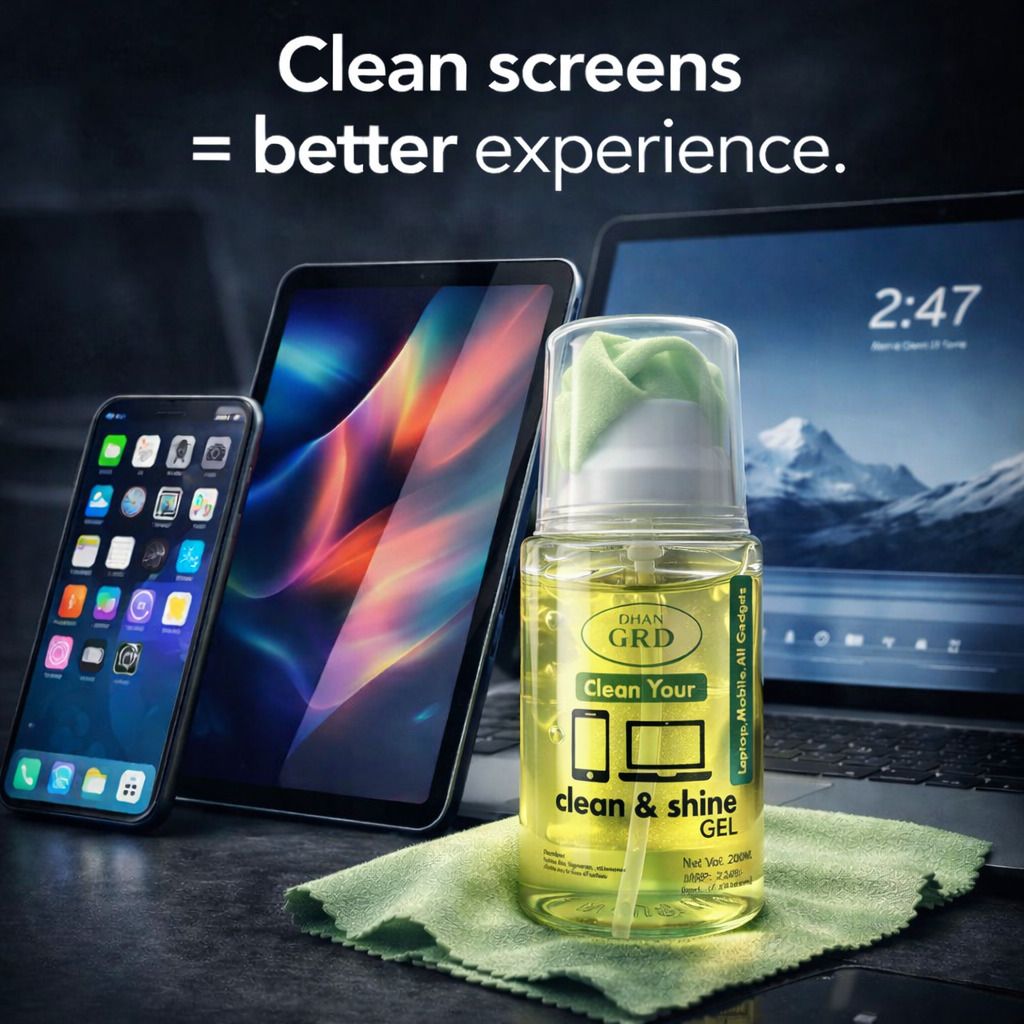 NS WORLD Screen Cleaner Kit Gel | Mobile, Laptop,Cleaning Liquid Spray + Microfiber Cloth for Computers, Gaming, Laptops, Mobiles-image-40