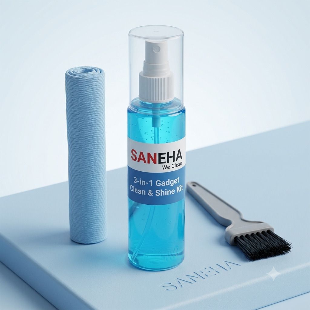 SANENA Laptop Cleaning Kit 3-in-1 Gadget Hygiene Solution | Multipurpose Screen Cleaner for Computers, Laptops, Mobiles-picture-16