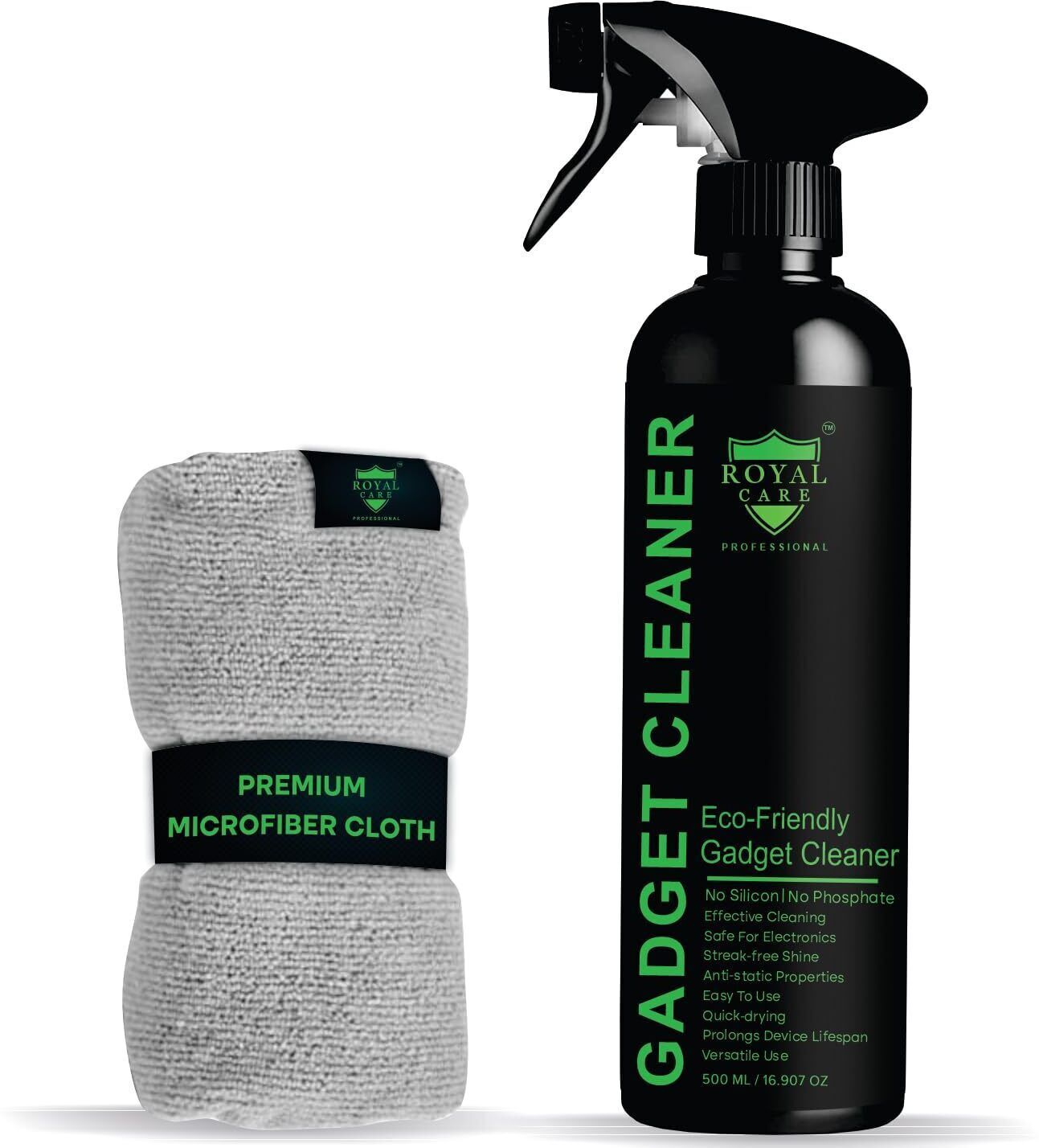 ROYAL CARE PROFFESSIONAL Gadget Cleaner Spray(500ml)+1Pcs Microfiber Cloths for All Screen for Computers, Gaming, Laptops, Mobiles-image-47