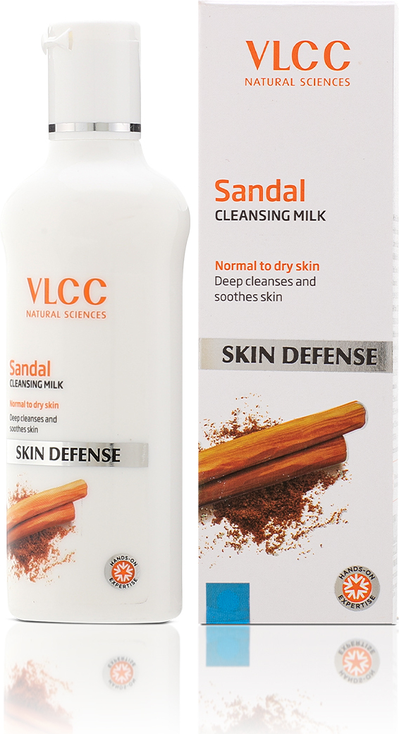 VLCC Sandal Cleansing Milk - Deep Cleanses,Soothes Skin & Even Skin Tone