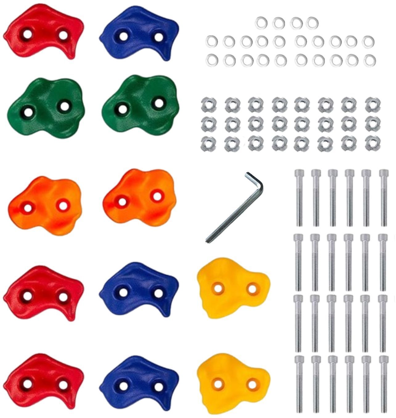 Multisize Rock Climbing Holds Play Set for DIY Kids & Adults Wall Climbing Stone Climbing Hold-image-1