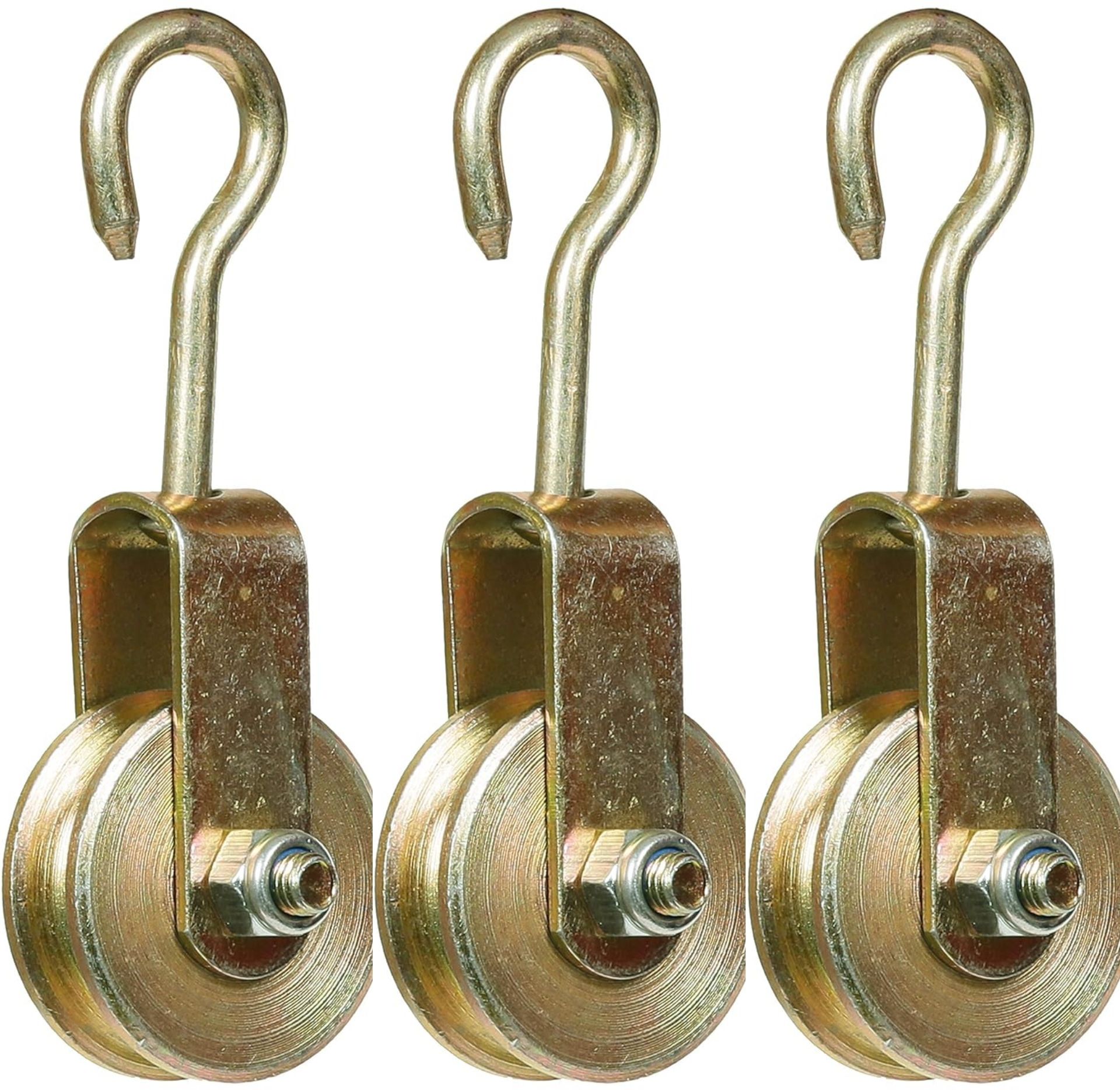 Solid Roller Pulley with Hook for Lifting Rope, Gym, Exercise, Climbing, Hanging Climbing Pulley-image-29