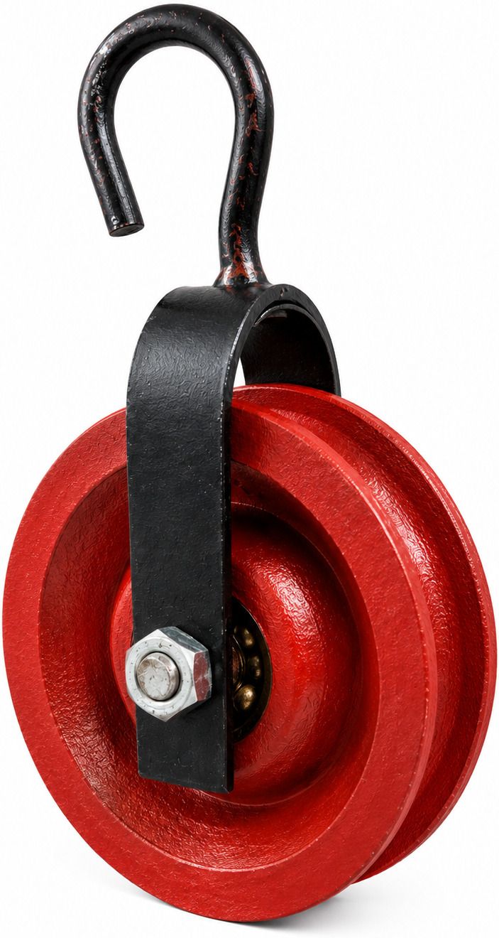 cartpilot Well Pulley with Metal Hook and Ball Bearing Wheel|Traditional Pulley- Climbing Pulley-picture-24