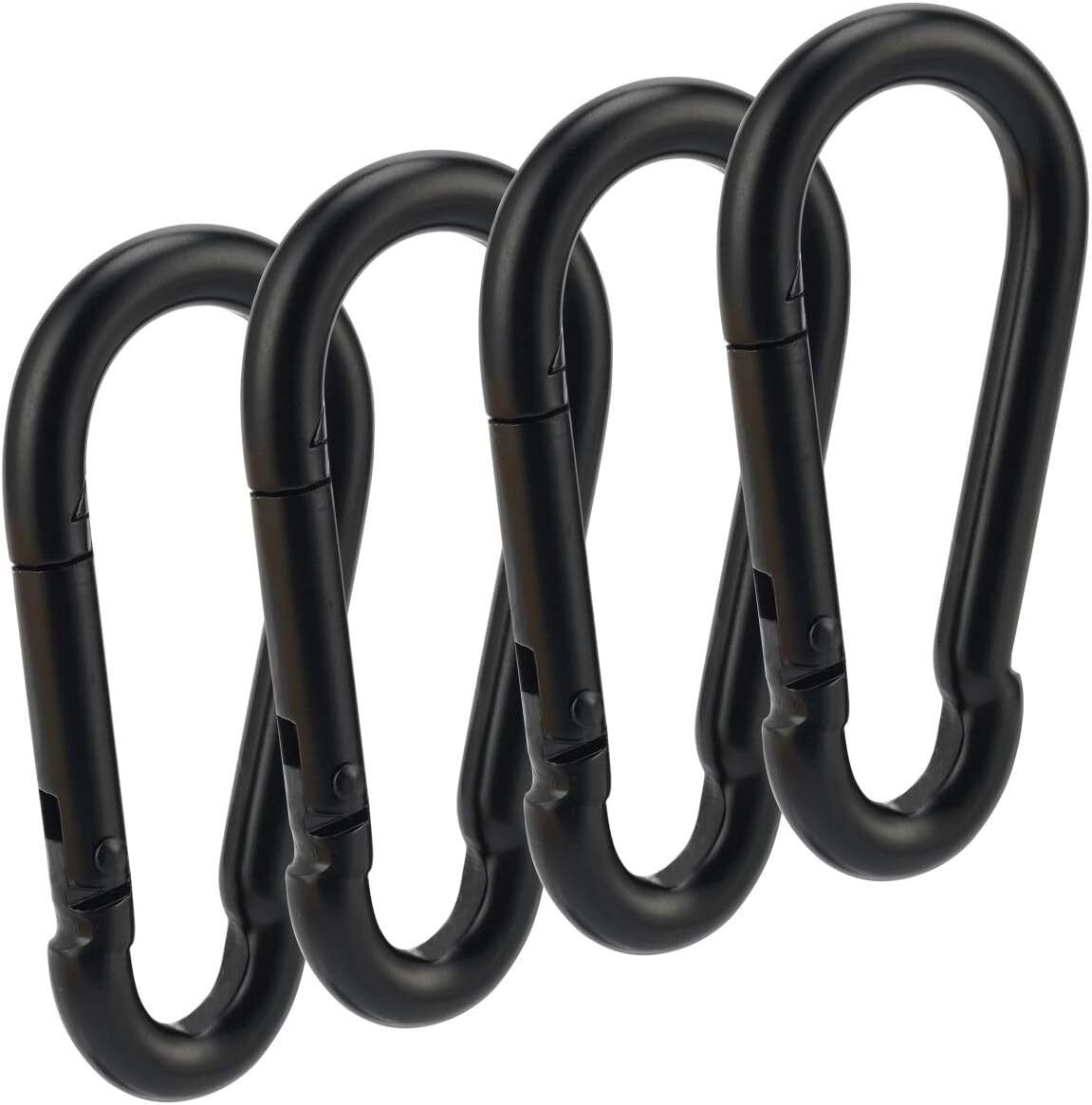 ymd 4 Pc Black Snap Hook Safety Lock Cable Attachment for Weight-Lifting Climbing Pulley-picture-12