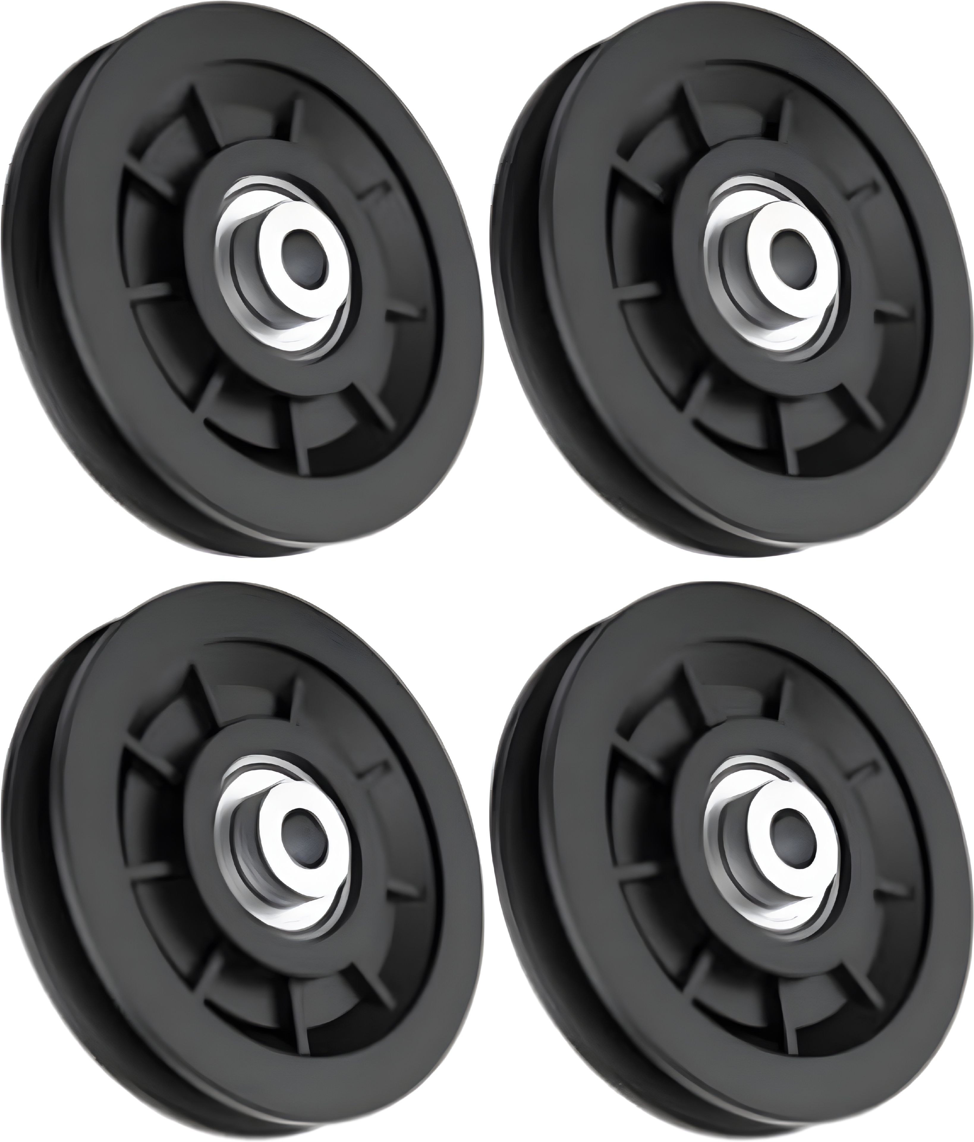 hawk mart 4 inch Universal Nylon Bearing Pulley Pack Of 4Pcs Climbing Pulley-picture-14