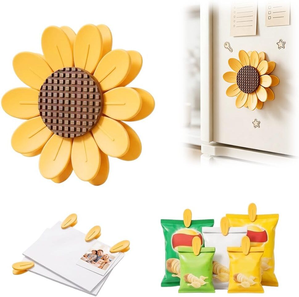 HASTHIP Sunflower Medium Plastic Chip Clip-image-23
