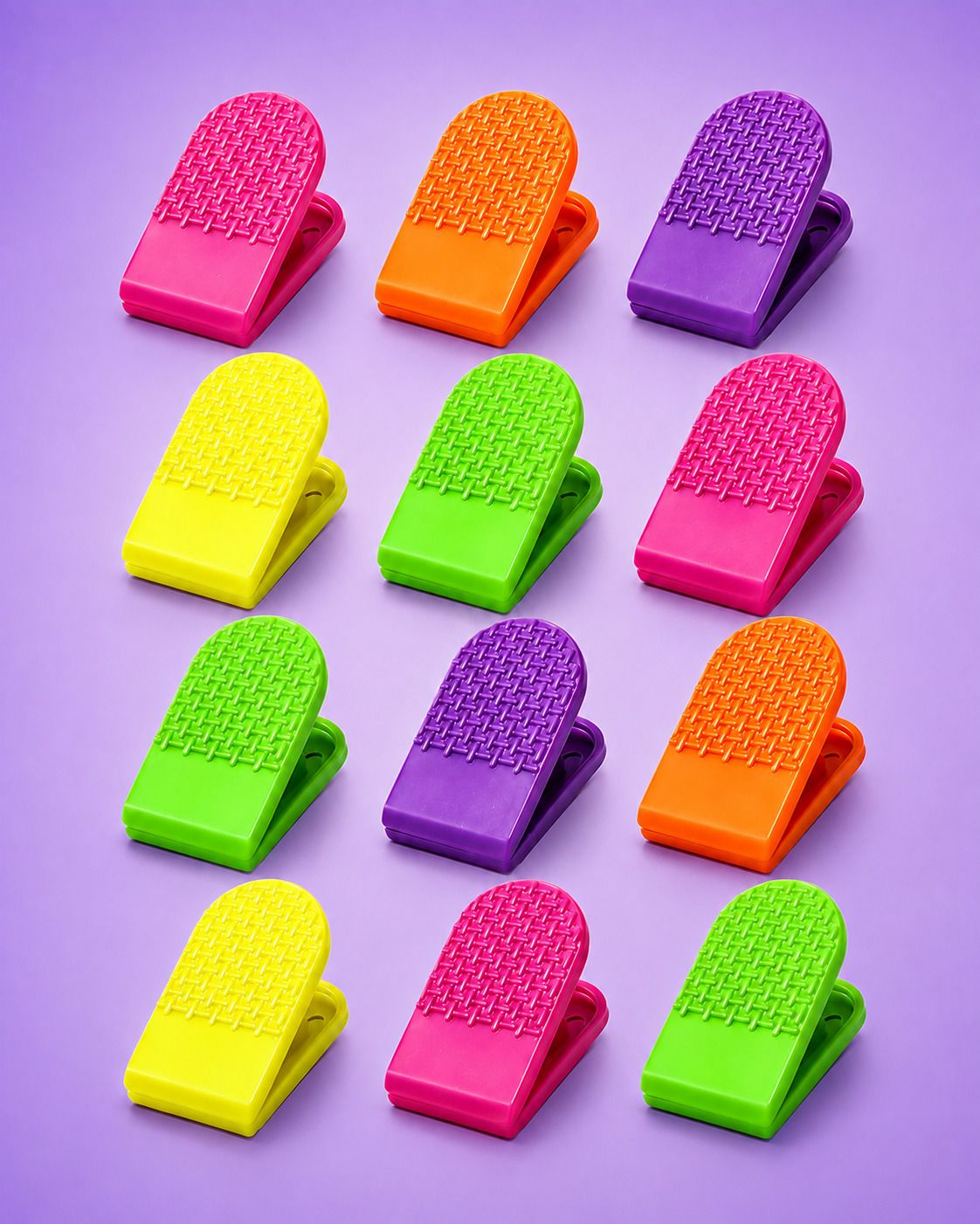 ZeelStationery D-02 Multipurpose Heavy Duty Grip Clip | 38mm Grip Plastic Strong Spring Clip for Home, Office, School, Kitchen | Non-Slip Textured | Utility Clip-image-35