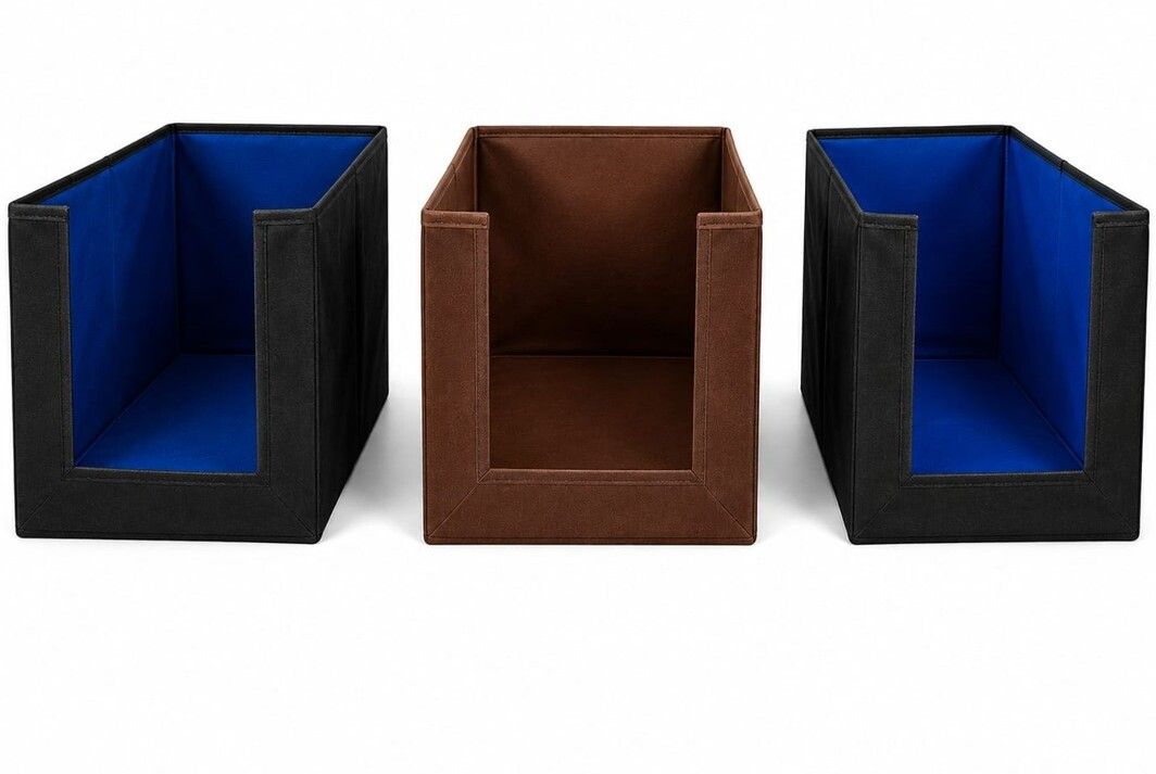 Open-Front Fabric Storage Box for Closet Shelves Closet Divider-image-27