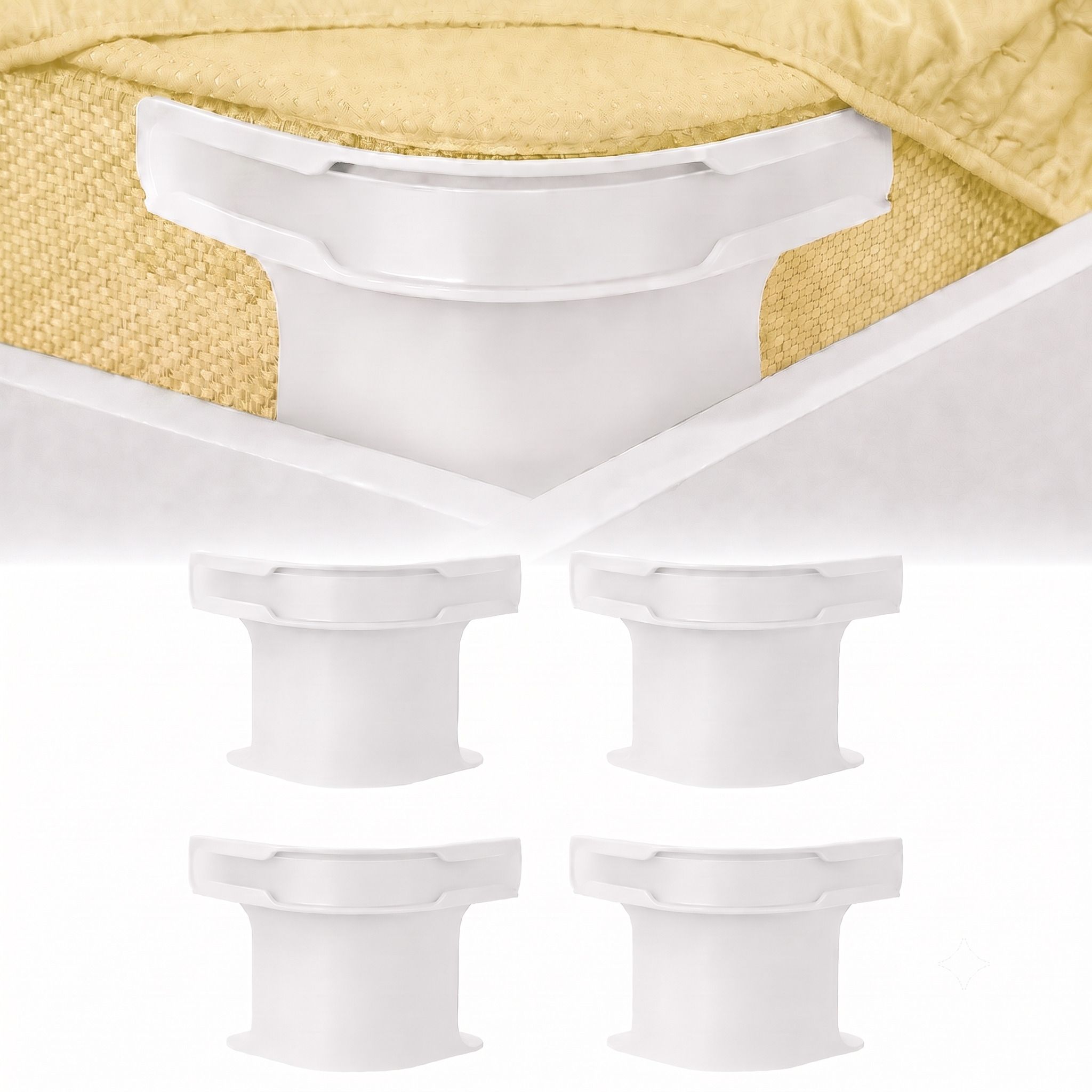 parihaaraj 4Pcs Heavy Duty Bed Sheet Straps, Keep Sheets Firm & Tight Fit Any Size Mattres Plastic Cloth Clips-picture-18