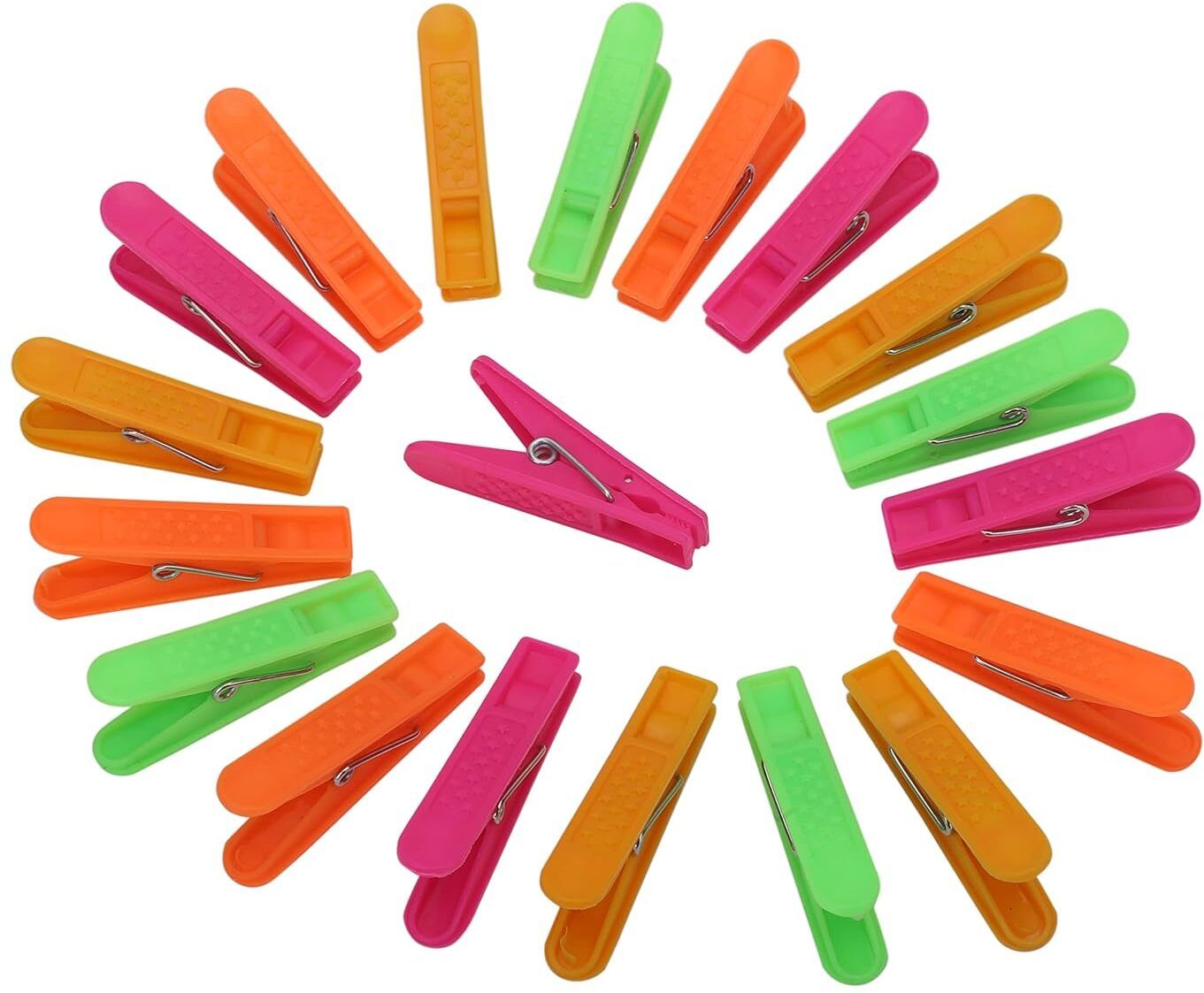xbey 10 PC Rainbow Heavy Quality Rust Free Plastic Clothes Pegs Plastic Cloth Clips-picture-13