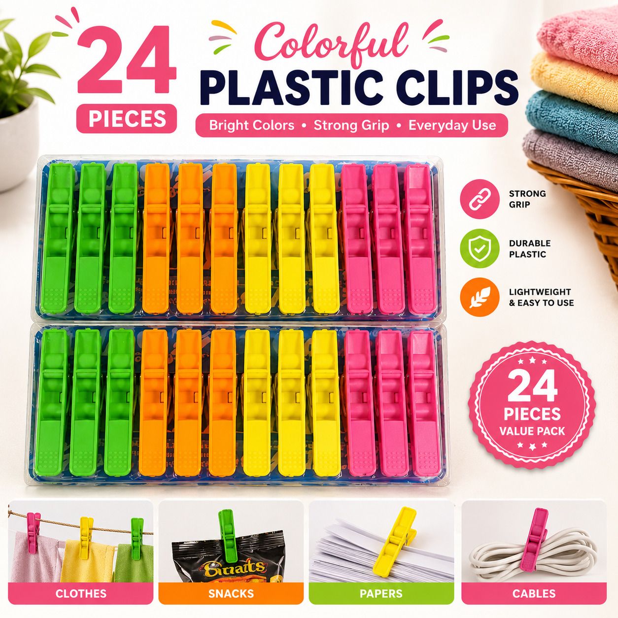 High Quality Cloth Clips For Daily Use - JSK Plastics Plastic Cloth Clips-picture-23