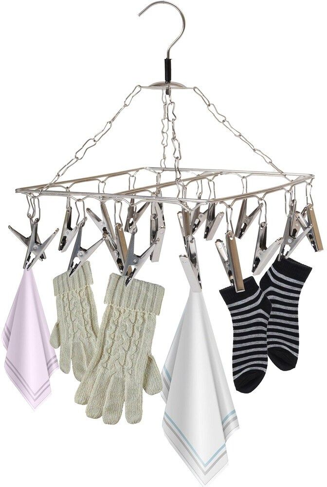 urbanware 15 Clips Stainless Steel Sq Cloth Dryer Clothes Drying Stand Hanger Stainless Steel Cloth Clips-picture-13
