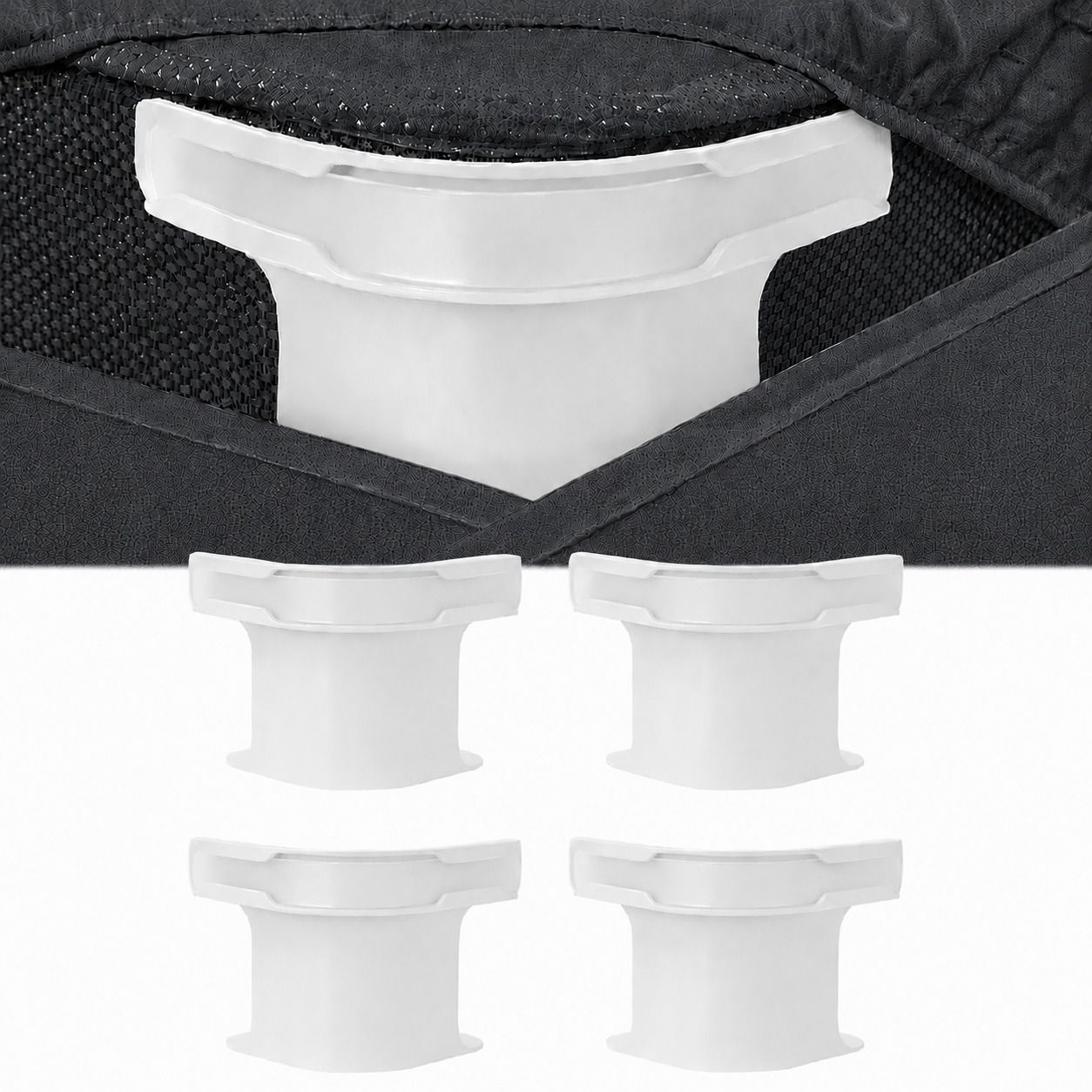 4Pcs Heavy Duty Bed Sheet Straps, Keep Sheets Firm & Tight Fit Any Size Mattres Plastic Cloth Clips-image-20