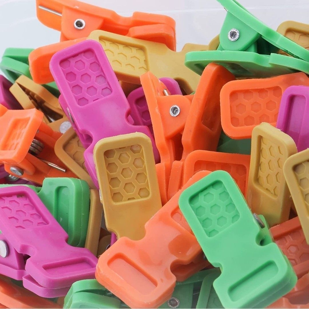 Mirela 50 Cloth Clips for Drying Clothes Strong Durable Pins Indoor Outdoor-a Plastic Cloth Clips-image-21