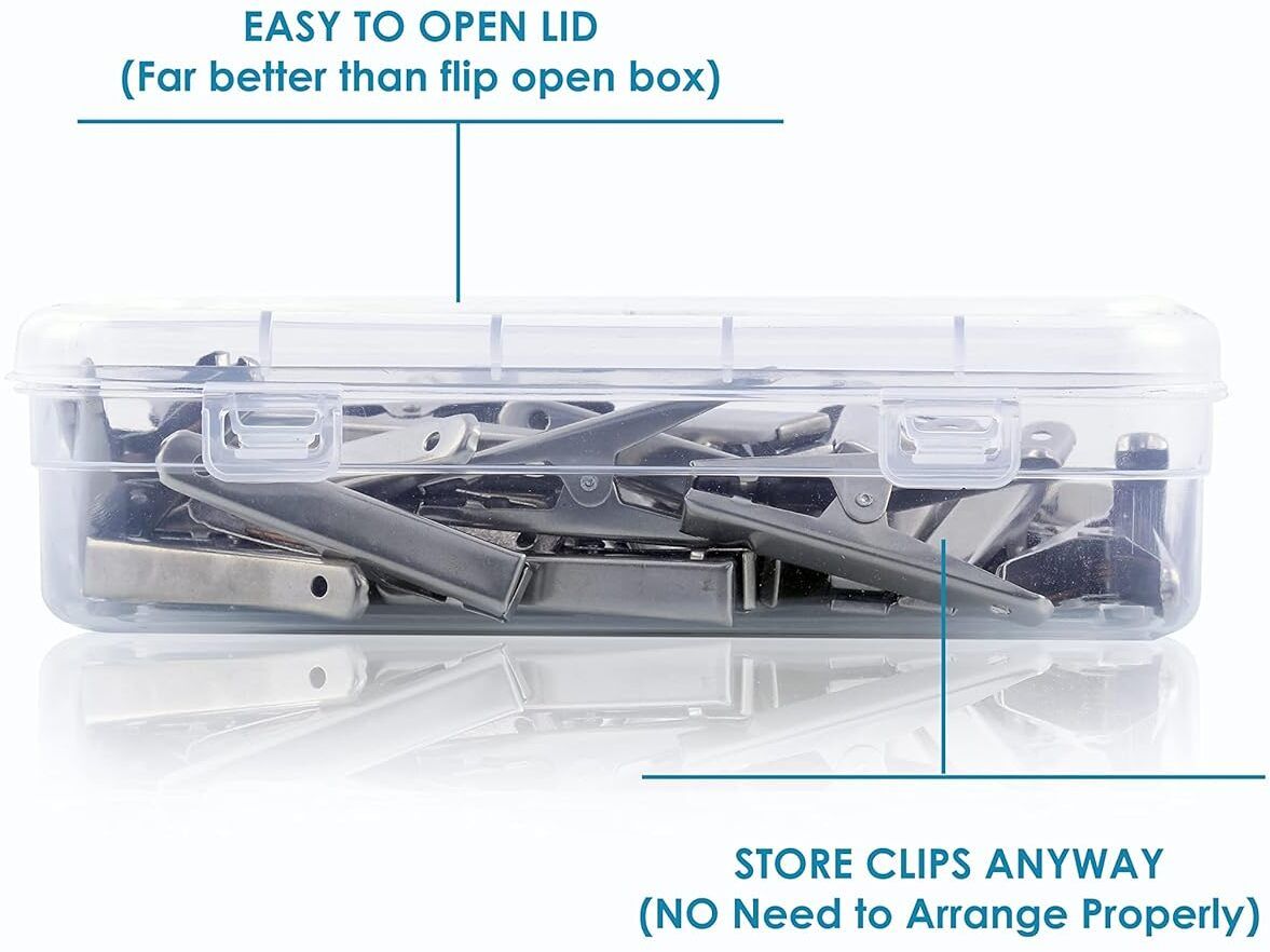 24 PCs Cloth Clips Pegs Cloths Pins Clothes Drying Clips Rope Pins Pegs Stainless Steel Cloth Clips-image-46