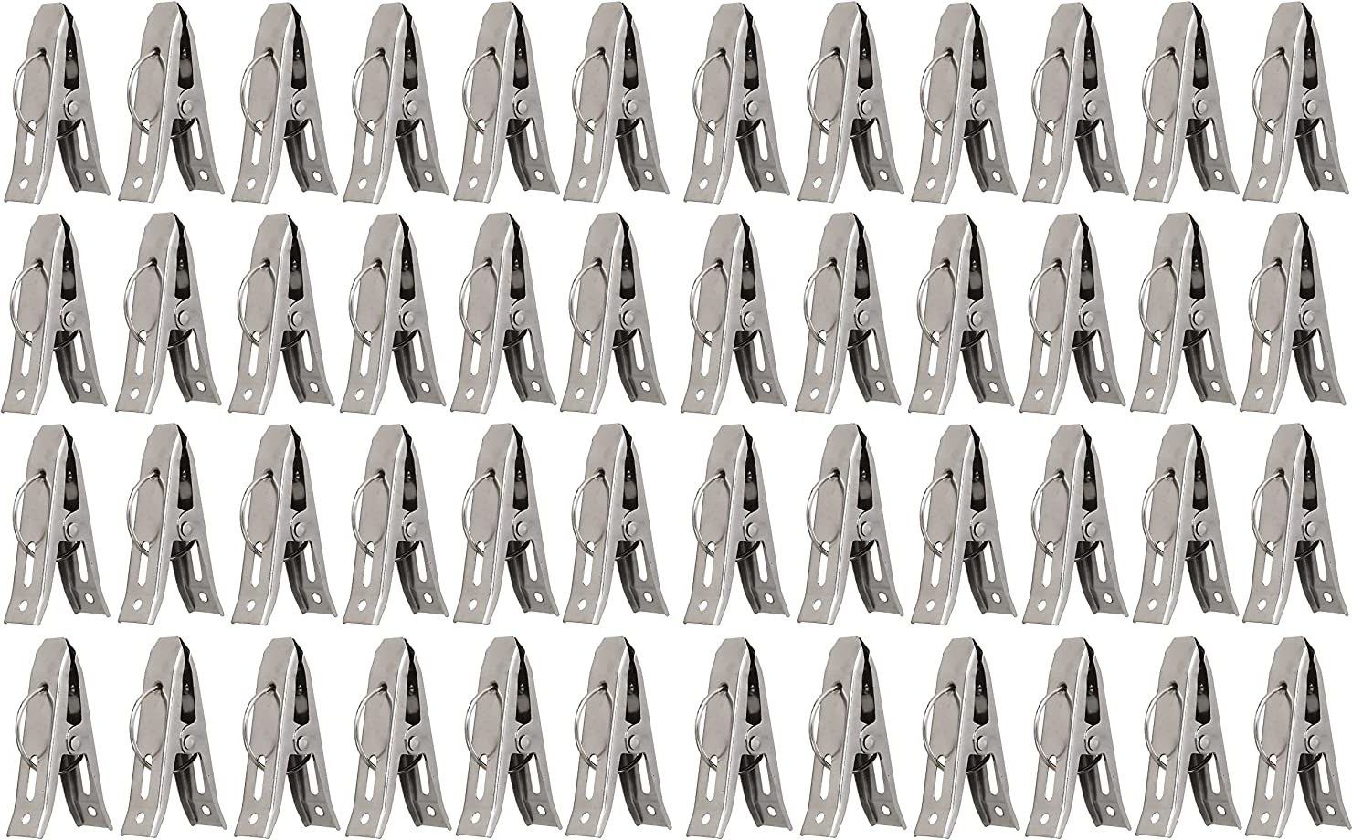 shreenik Stainless Steel Clothes Hanging Clips, Clothes Drying Clips, Clothes pegs_48 pis Stainless Steel Cloth Clips-picture-28