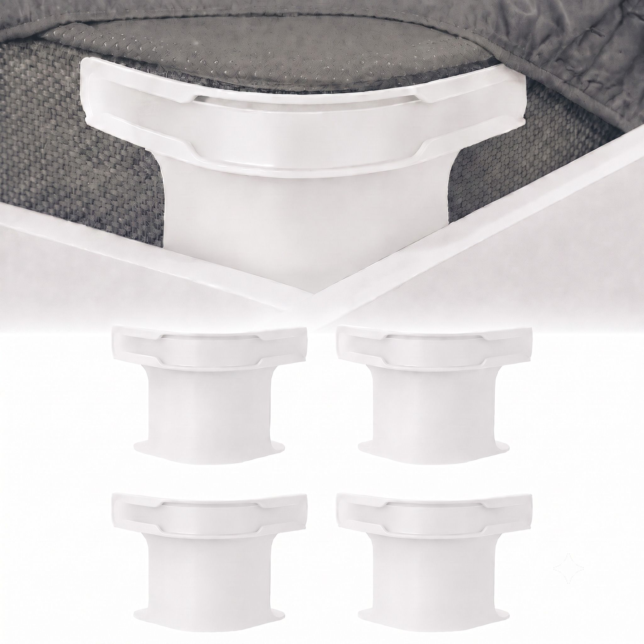4Pcs Heavy Duty Bed Sheet Straps, Keep Sheets Firm & Tight Fit Any Size Mattres Plastic Cloth Clips-image-32