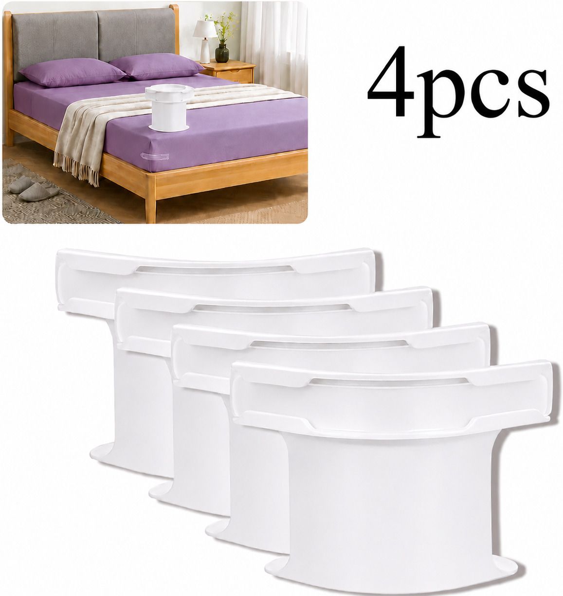 parihaaraj 4Pcs Heavy Duty Bed Sheet Straps, Keep Sheets Firm & Tight Fit Any Size Mattres Plastic Cloth Clips-picture-43