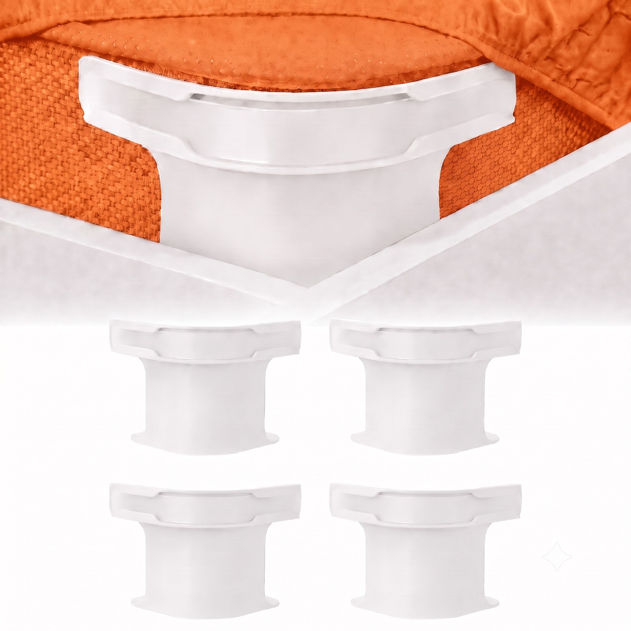 4Pcs Heavy Duty Bed Sheet Straps, Keep Sheets Firm & Tight Fit Any Size Mattres Plastic Cloth Clips-image-48
