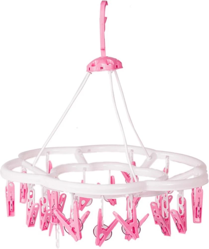 urbanware Hanging Garden Round Cloth Drying Clip Holder With 15 Clips Plastic Cloth Clips-picture-27