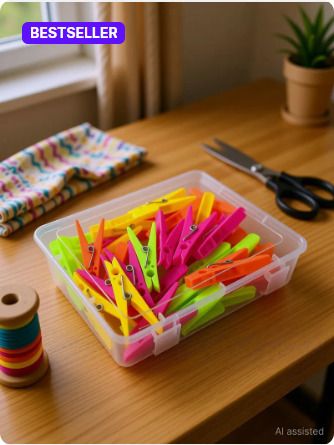 decaleast Plastic Cloth Clips-picture-1