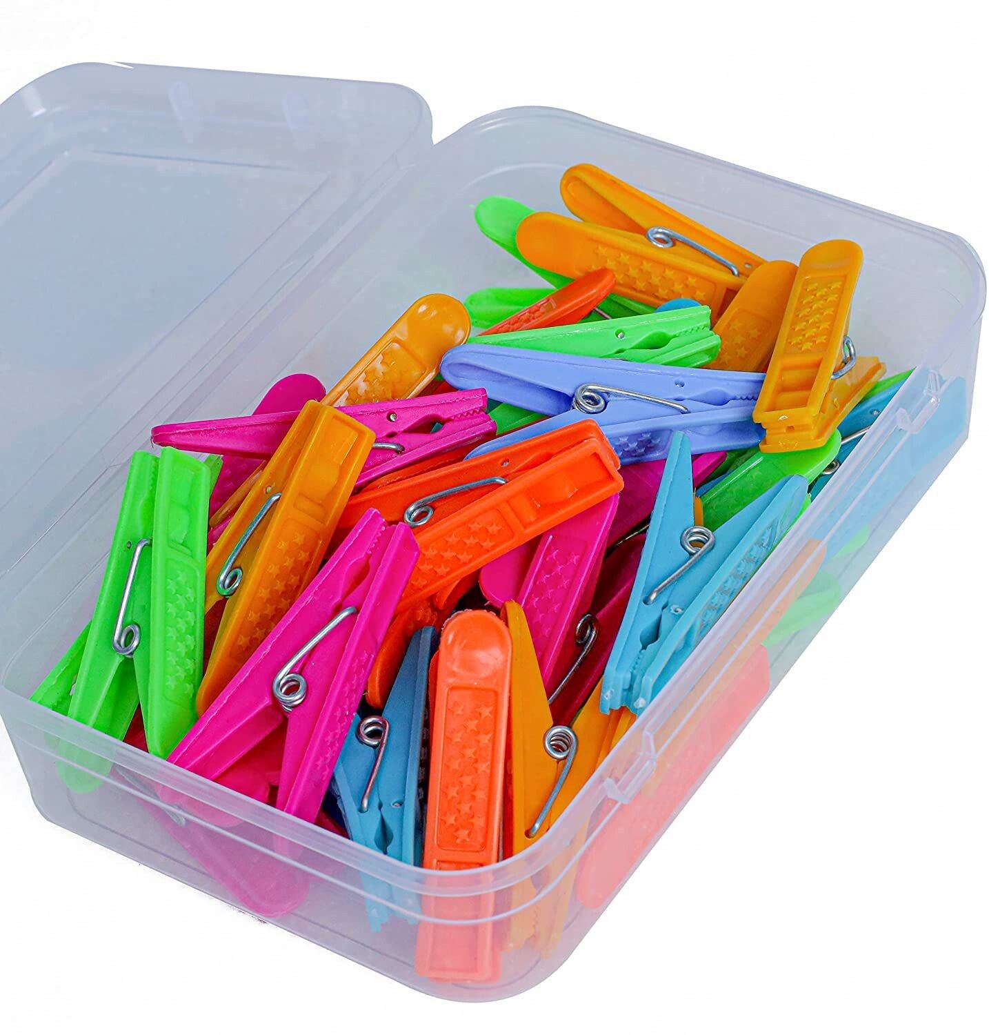 ilt Pack of 24 Diamond 224 Strong Heavy Duty Plastic Cloth Clips-picture-22