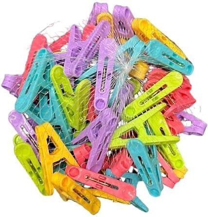 100Pcs Clothespins Plastic Colorful Small Clips Plastic Cloth Clips-image-8