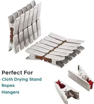 luxsan Clips | Multipurpose Cloth Pins for Indoor and Outdoor Use | Stainless Steel Cloth Clips-picture-22