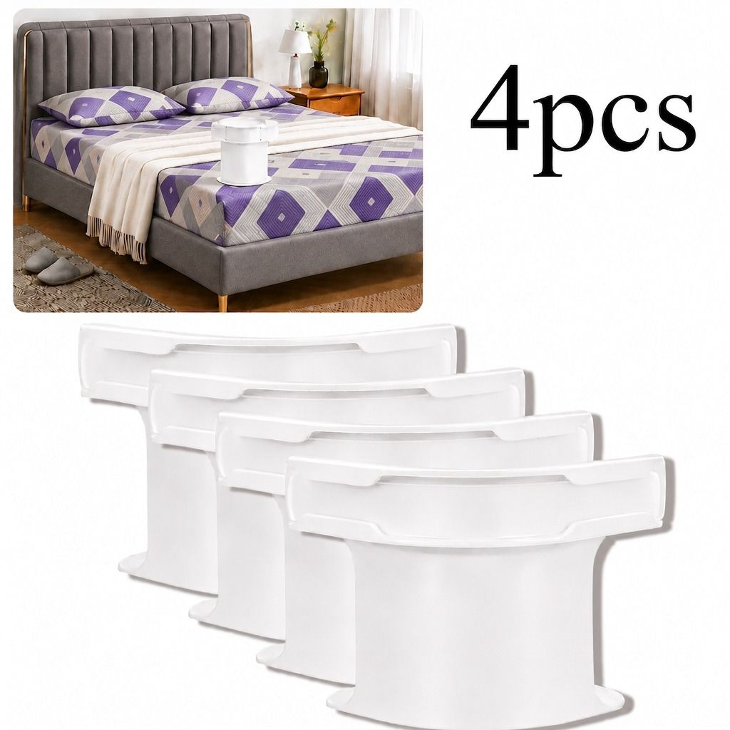 4Pcs Heavy Duty Bed Sheet Straps, Keep Sheets Firm & Tight Fit Any Size Mattres Plastic Cloth Clips-image-26