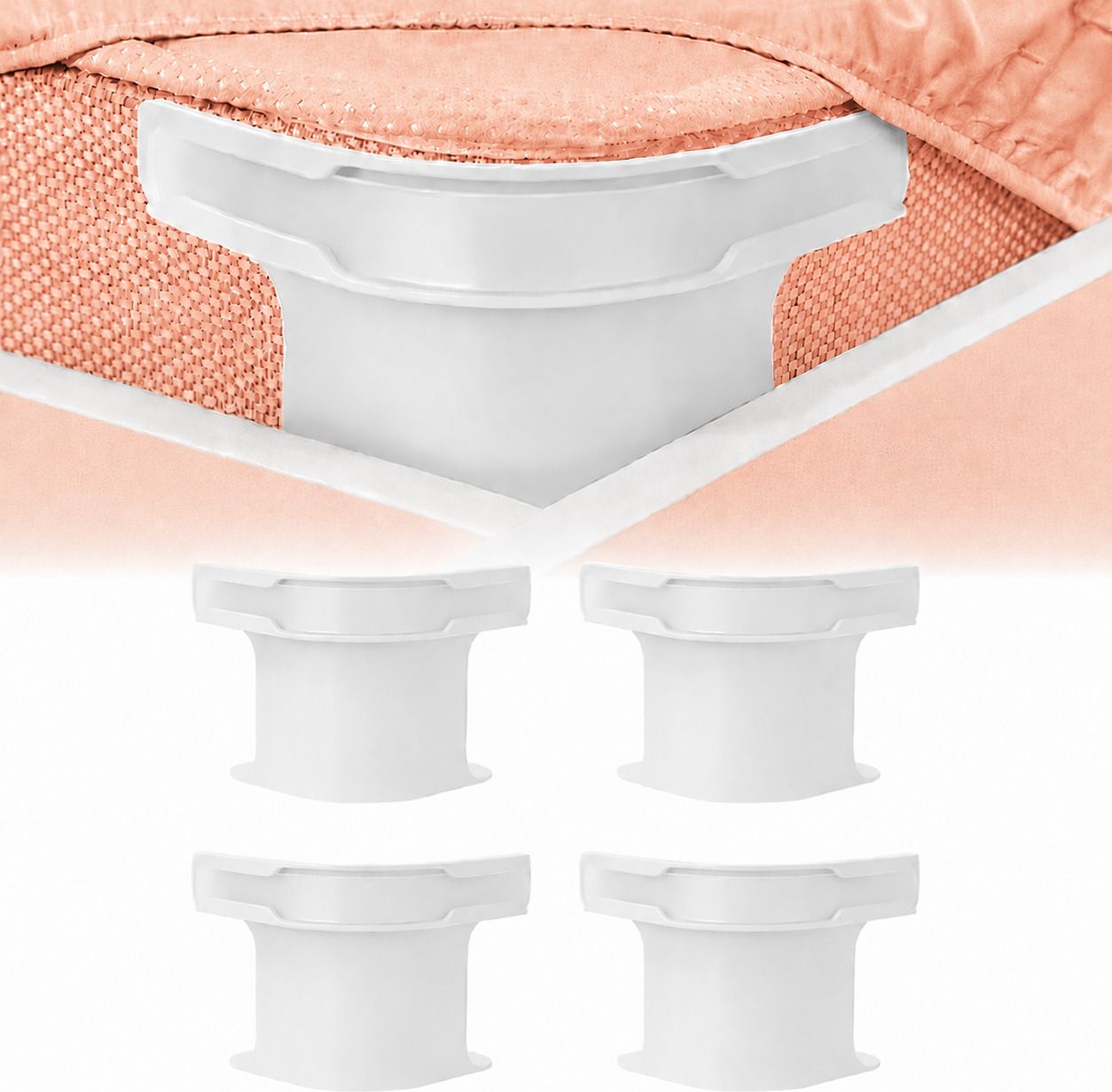 parihaaraj 4Pcs Heavy Duty Bed Sheet Straps, Keep Sheets Firm & Tight Fit Any Size Mattres Plastic Cloth Clips-picture-23