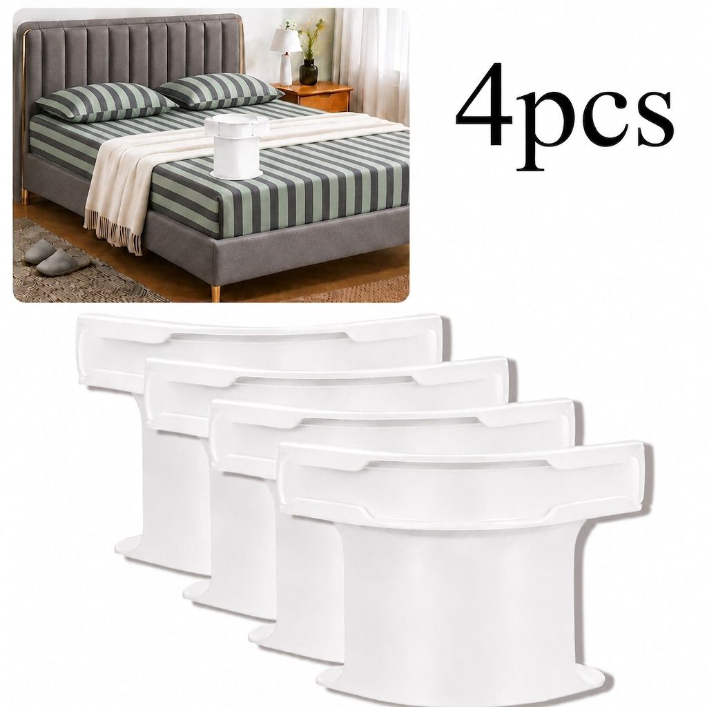 4Pcs Heavy Duty Bed Sheet Straps, Keep Sheets Firm & Tight Fit Any Size Mattres Plastic Cloth Clips-image-17