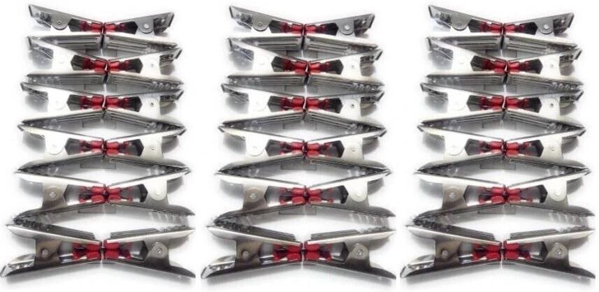 upalabdh 36PCs Cloth Clip Cloths Clips Pegs Pins Hanging Clothes Dryer Rope Pipe Rod Stainless Steel Cloth Clips-picture-10