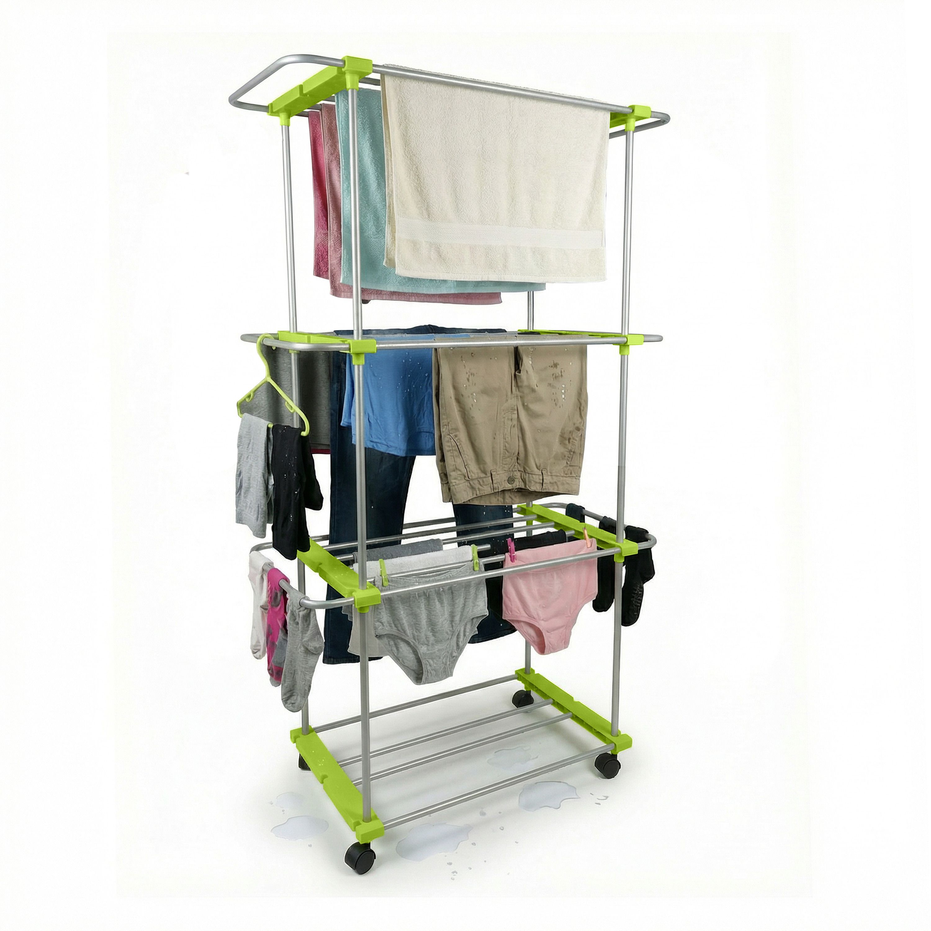 Steel Floor Cloth Dryer Stand DryMaster Silver-image-25