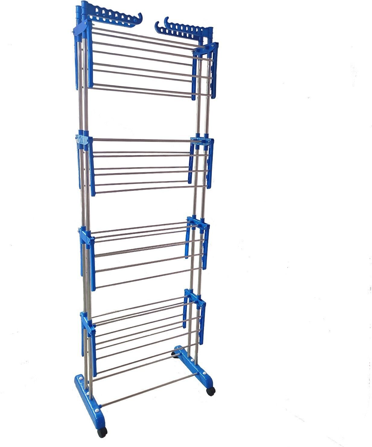tnc Steel, Plastic, Aluminium Floor Cloth Dryer Stand T-CDS-B2SS-4 TIER-00102-picture-24