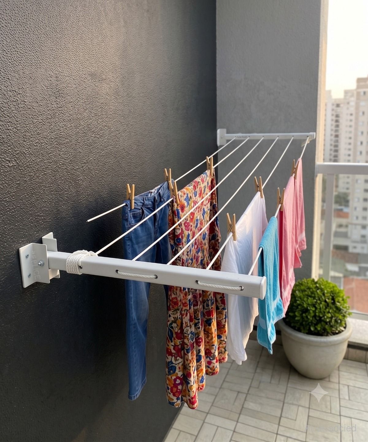 Steel Wall Cloth Dryer Stand Hanger-01-image-23